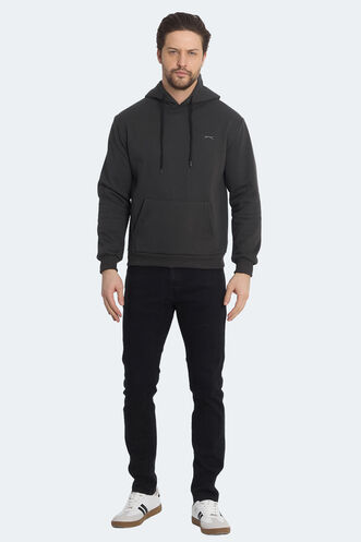 Slazenger KICKSON Erkek Sweatshirt Antrasit - Thumbnail
