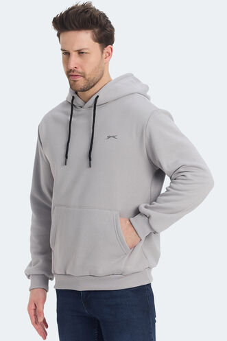 Slazenger KICKSON Erkek Sweatshirt Gri - Thumbnail