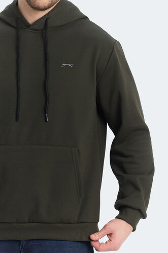 Slazenger KICKSON Erkek Sweatshirt Haki - Thumbnail