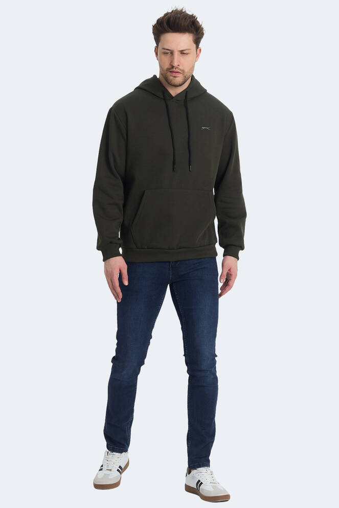 Slazenger KICKSON Erkek Sweatshirt Haki