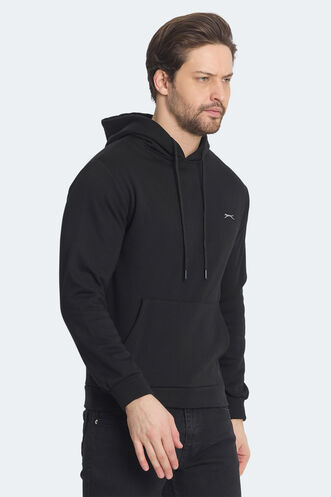 Slazenger KICKSON Erkek Sweatshirt Siyah - Thumbnail