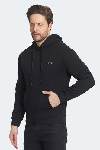 Slazenger KICKSON Erkek Sweatshirt Siyah - Thumbnail