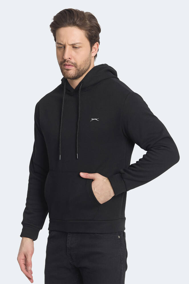 Slazenger KICKSON Erkek Sweatshirt Siyah