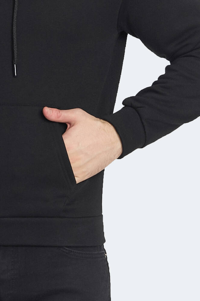 Slazenger KICKSON Erkek Sweatshirt Siyah