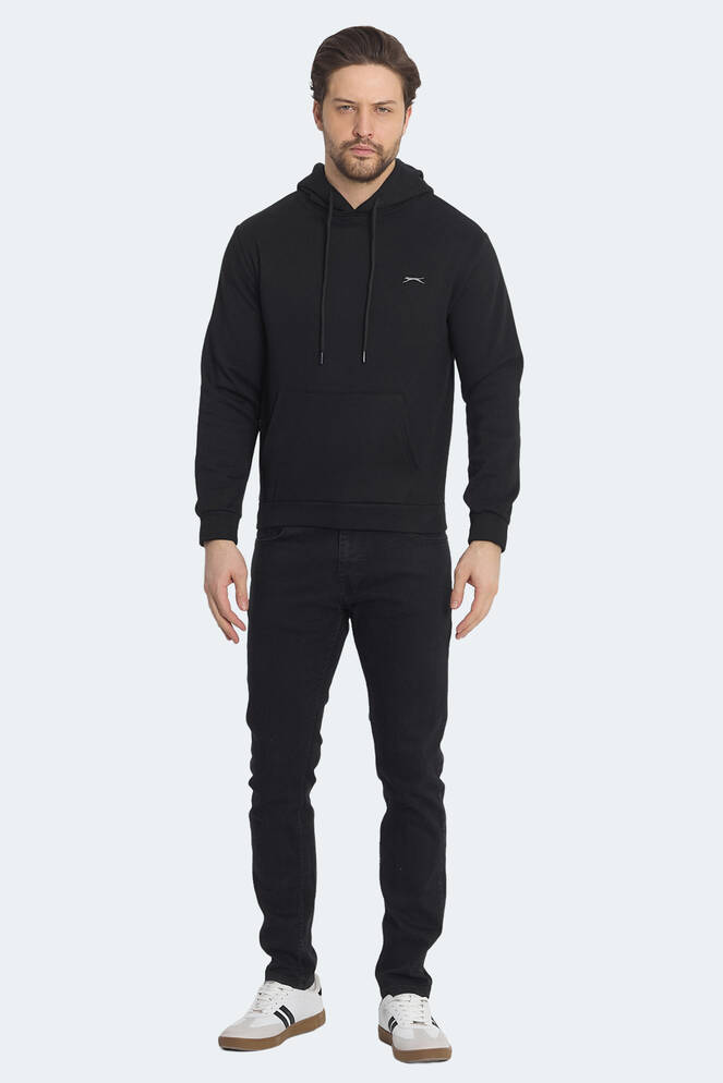 Slazenger KICKSON Erkek Sweatshirt Siyah