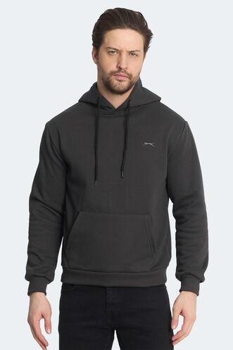 Slazenger KICKSON Men's Sweatshirt Anthracite - Thumbnail