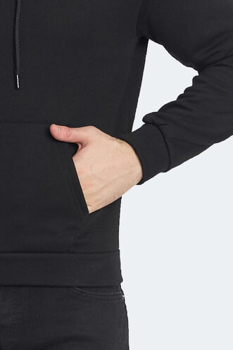Slazenger KICKSON Men's Sweatshirt Black - Thumbnail