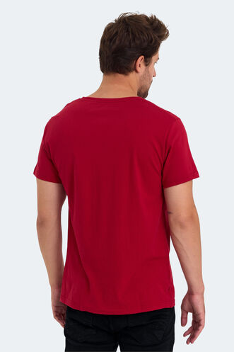 Slazenger KIELD Erkek T-Shirt Bordo - Thumbnail