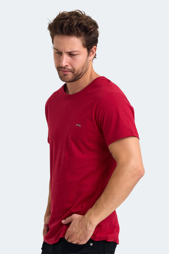 Slazenger KIELD Erkek T-Shirt Bordo - Thumbnail