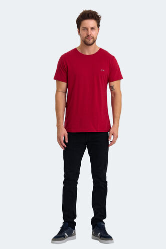 Slazenger KIELD Erkek T-Shirt Bordo - Thumbnail