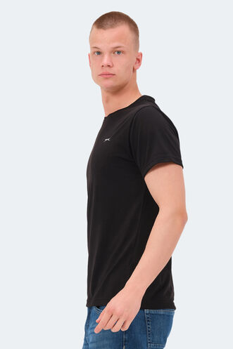 Slazenger KIELD Erkek T-Shirt Siyah - Thumbnail