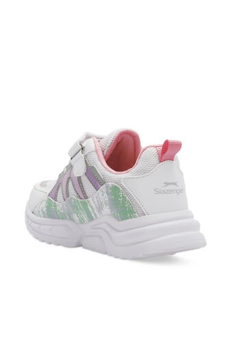 Slazenger KIKI Girls' Sneaker White - Green - Thumbnail