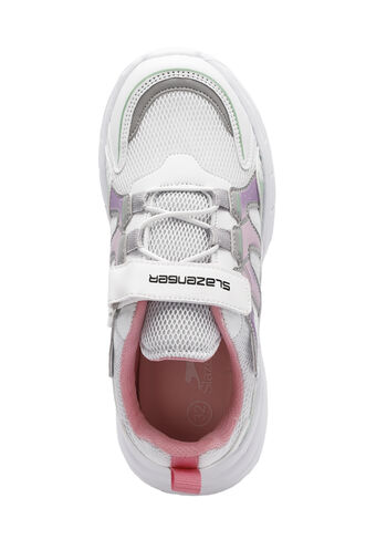 Slazenger KIKI Girls' Sneaker White - Green - Thumbnail