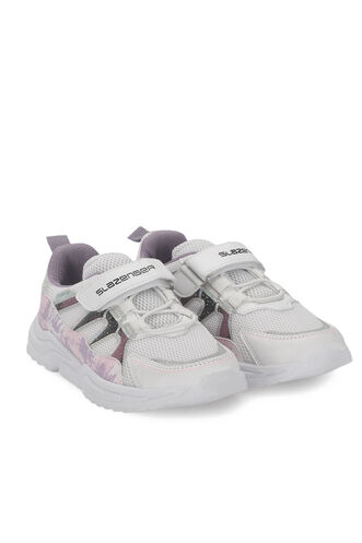 Slazenger KIKI Girls' Sneaker White - Lilac - Thumbnail