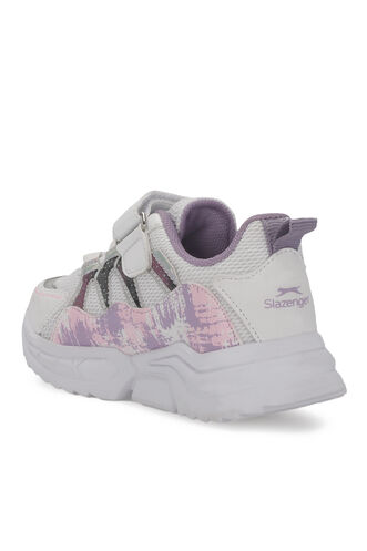 Slazenger KIKI Kız Çocuk Sneaker Ayakkabı Beyaz - Lila - Thumbnail
