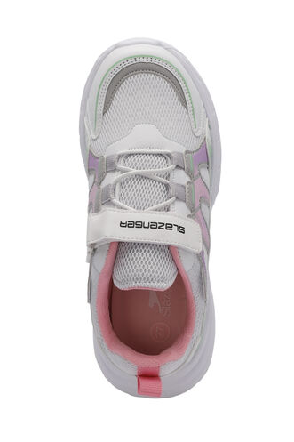 Slazenger KIKI Kız Çocuk Spor Ayakkabıları Beyaz - Yeşil - Thumbnail