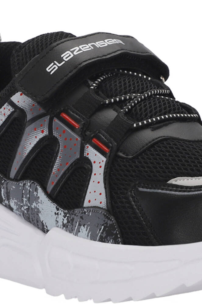 Slazenger KIKI Unisex Çocuk Sneaker Ayakkabı Siyah - Kırmızı