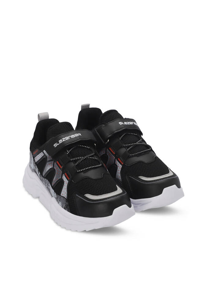Slazenger KIKI Unisex Çocuk Sneaker Ayakkabı Siyah - Kırmızı