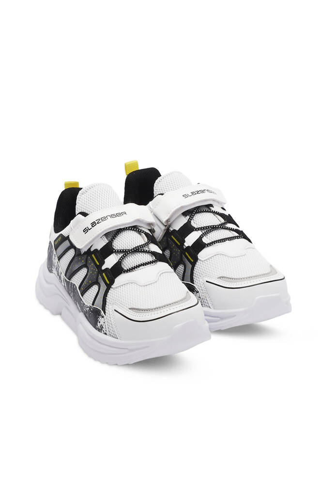 Slazenger KIKI Unisex Kids' Sneaker Shoes Pearl - White - Black