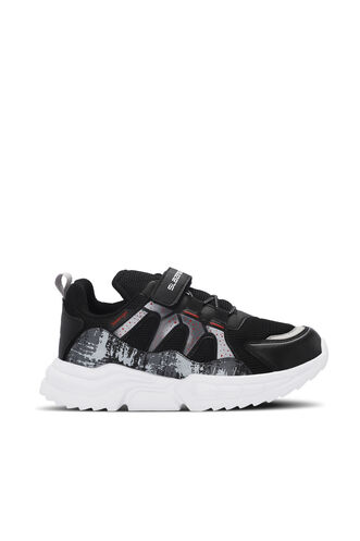Slazenger KIKI Unisex Kids' Sneaker Black - Red - Thumbnail
