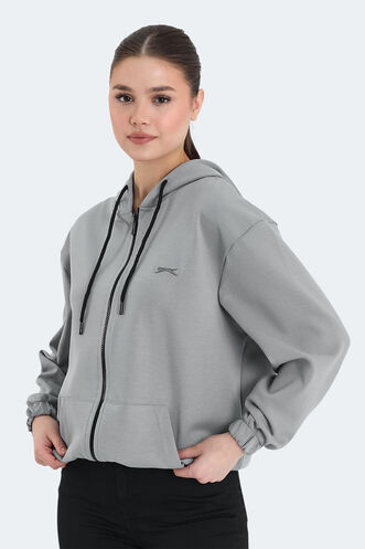 Slazenger KIMBERLEY Kadın Sweatshirt Gri - Thumbnail