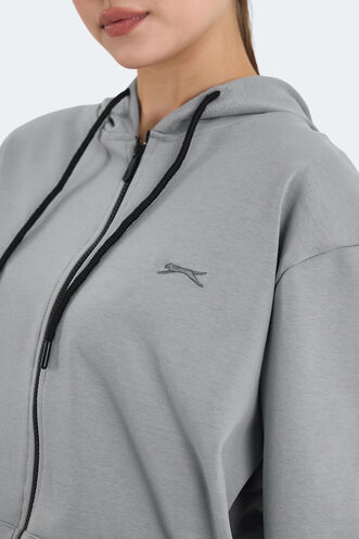Slazenger KIMBERLEY Kadın Sweatshirt Gri - Thumbnail