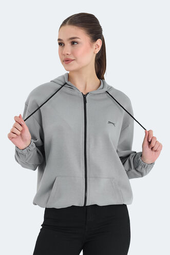 Slazenger KIMBERLEY Kadın Sweatshirt Gri - Thumbnail