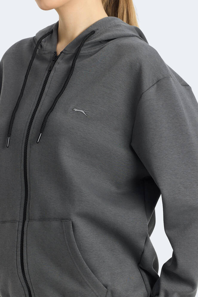 Slazenger KIMBERLEY Kadın Sweatshirt Koyu Gri
