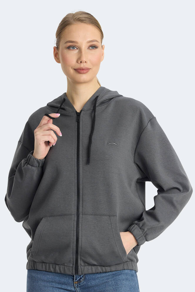 Slazenger KIMBERLEY Kadın Sweatshirt Koyu Gri