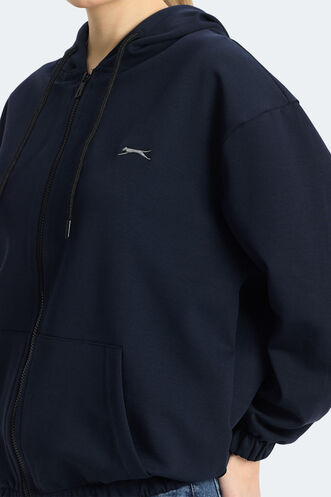 Slazenger KIMBERLEY Kadın Sweatshirt Lacivert - Thumbnail