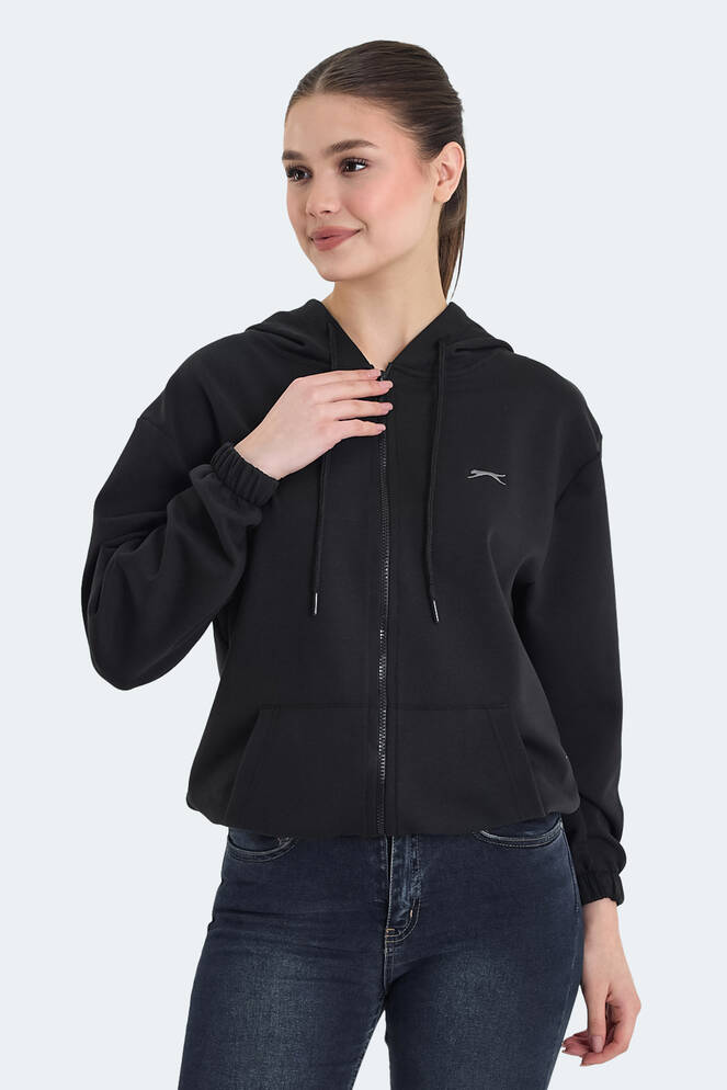 Slazenger KIMBERLEY Kadın Sweatshirt Siyah
