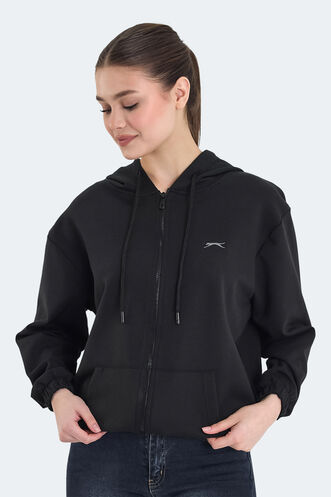 Slazenger - Slazenger KIMBERLEY Kadın Sweatshirt Siyah