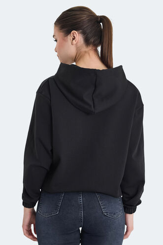 Slazenger KIMBERLEY Kadın Sweatshirt Siyah - Thumbnail