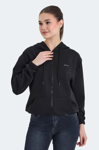 Slazenger KIMBERLEY Kadın Sweatshirt Siyah - Thumbnail