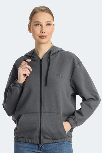 Slazenger KIMBERLEY Women's Sweatshirt Dark Grey - Thumbnail