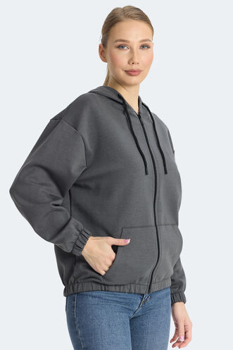 Slazenger KIMBERLEY Women's Sweatshirt Dark Grey - Thumbnail