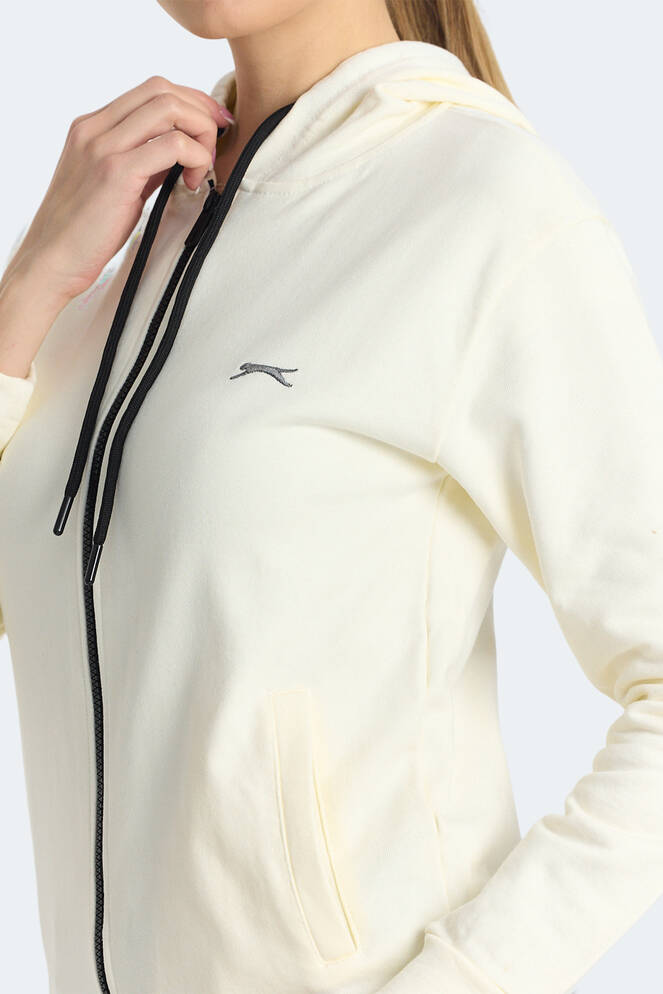 Slazenger KINET Kadın Sweatshirt Ekru
