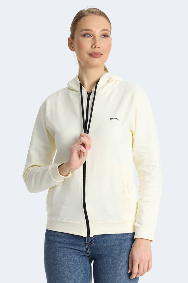 Slazenger KINET Kadın Sweatshirt Ekru