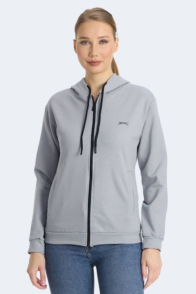 Slazenger KINET Kadın Sweatshirt Gri