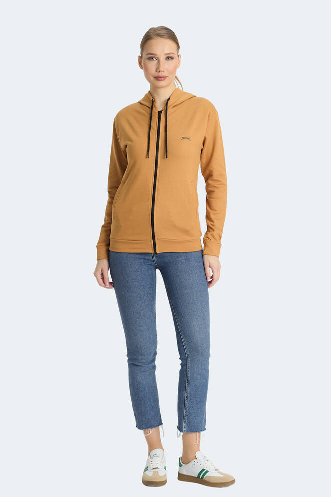 Slazenger KINET Kadın Sweatshirt Kiremit