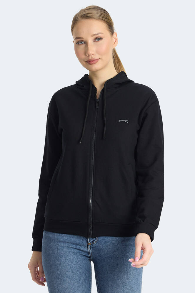 Slazenger KINET Kadın Sweatshirt Siyah