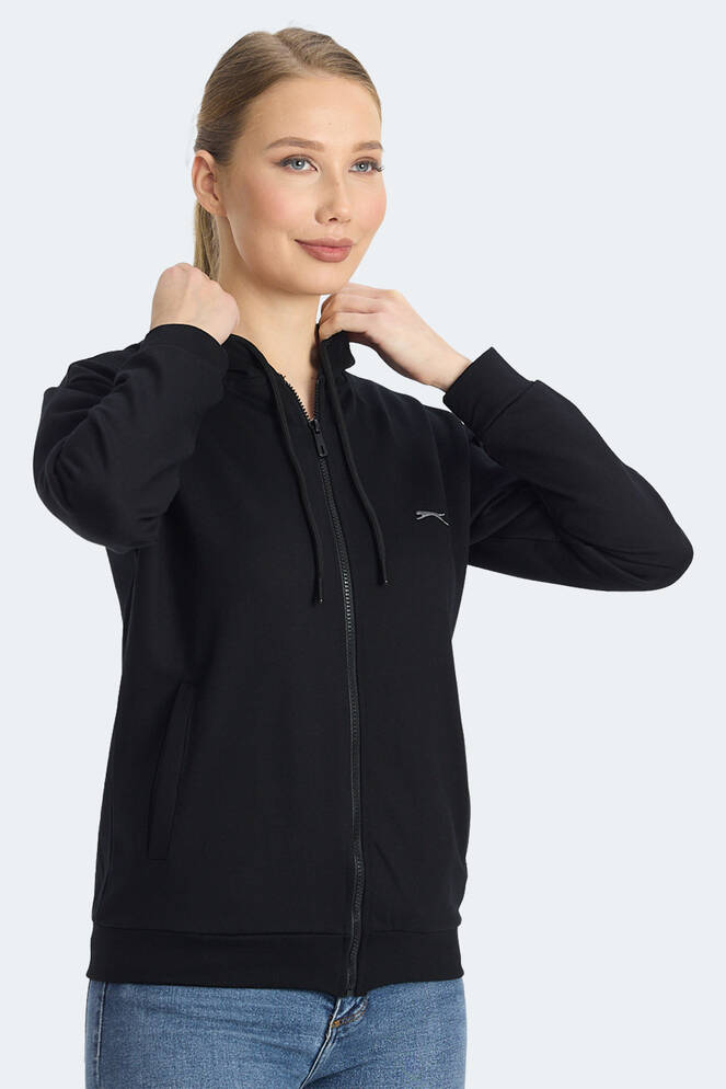 Slazenger KINET Kadın Sweatshirt Siyah