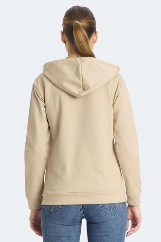 Slazenger KINET Women's Sweatshirt Beige - Thumbnail