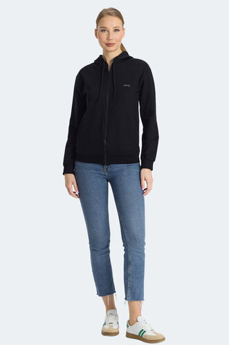 Slazenger KINET Women's Sweatshirt Black - Thumbnail