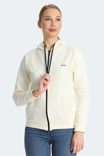 Slazenger KINET Women's Sweatshirt Ecru - Thumbnail