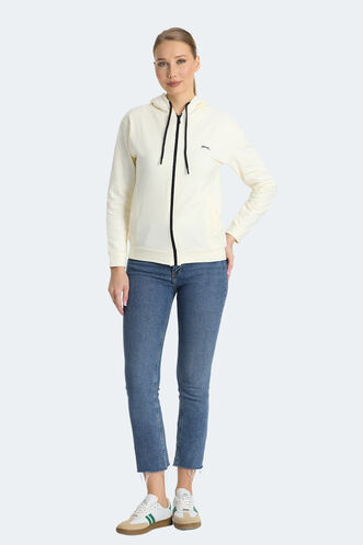 Slazenger KINET Women's Sweatshirt Ecru - Thumbnail