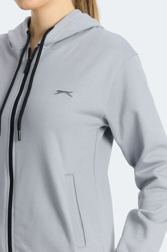 Slazenger KINET Women's Sweatshirt Grey - Thumbnail