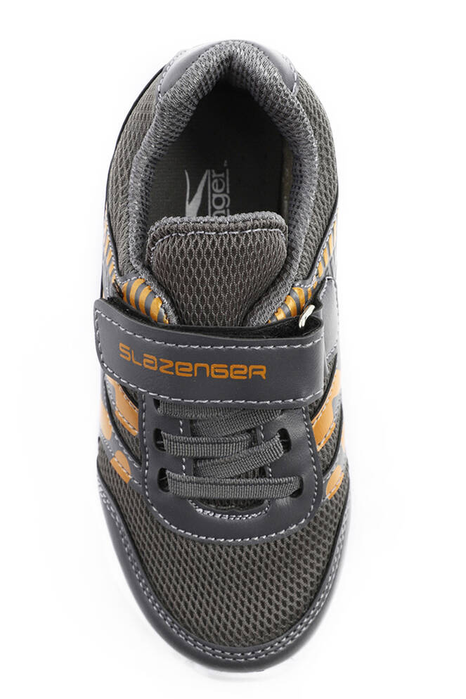 Slazenger KING Sneaker Erkek Çocuk Ayakkabı Koyu Gri - Turuncu