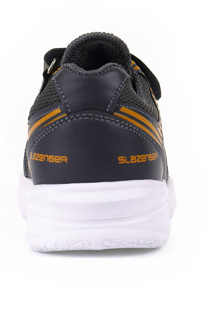 Slazenger KING Sneaker Erkek Çocuk Ayakkabı Koyu Gri - Turuncu