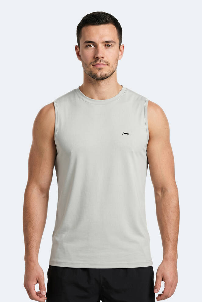 Slazenger KINGSHILL Erkek Açık Gri Tişört
